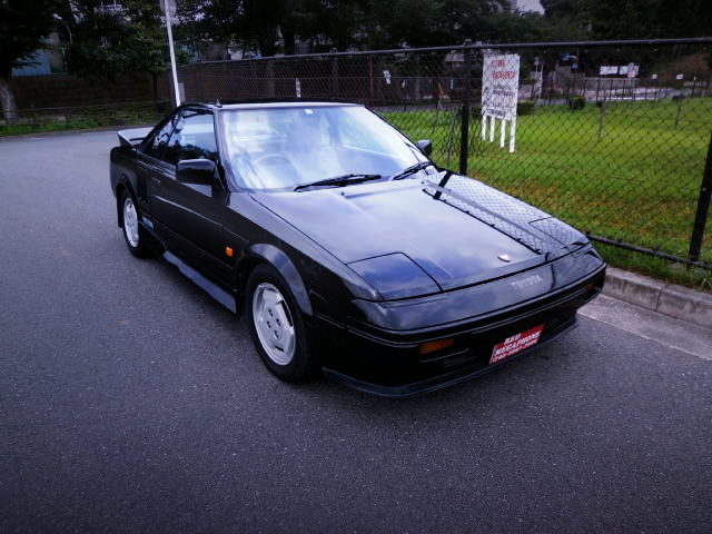 FRONT EXTERIOR OF AW11 MR2 BLACK LIMITED