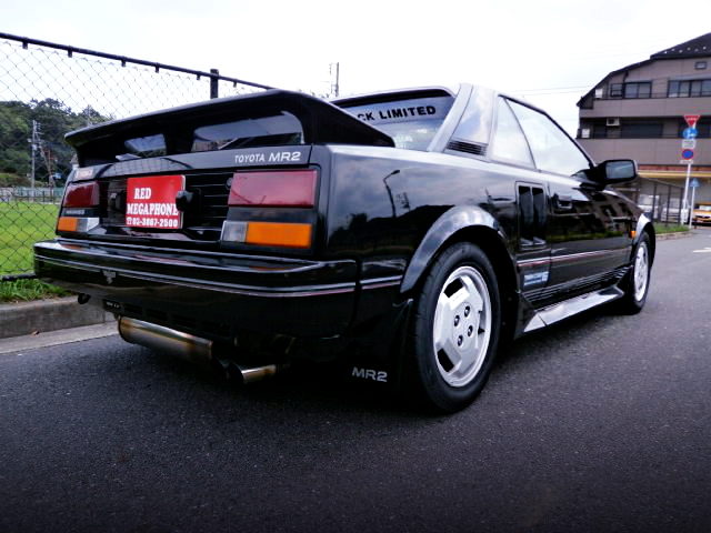 REAR EXTERIOR OF AW11 MR2 BLACK LIMITED