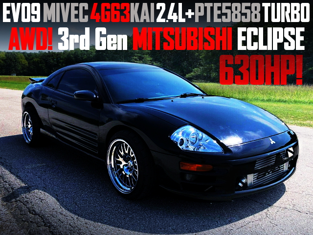 MIVEC 4G63 KAI 2400cc PTE5858 TURBO INTO A 3rd Gen ECLIPSE OF AWD