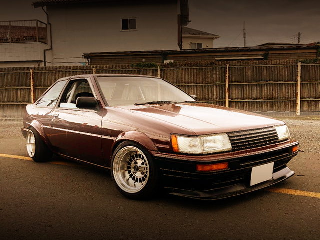 FRONT EXTERIOR OF AE86 COROLLA LEVIN