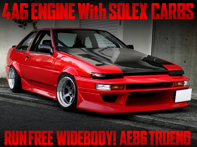 4AG with SOLEX CARBS OF AE86 TRUENO WIDEBODY