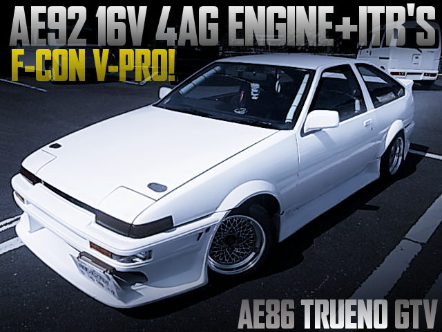 AE92 4AG with ITBs AND F-CON V-PRO OF AE86 SPRINTER TRUENO GTV