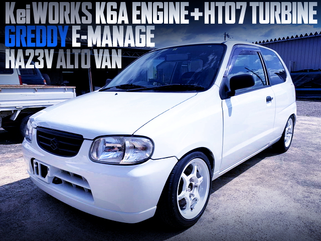 KeiWORKS K6A ENGINE WITH HT07 TURBO AND E-MANAGE OF HA23V ALTO VAN