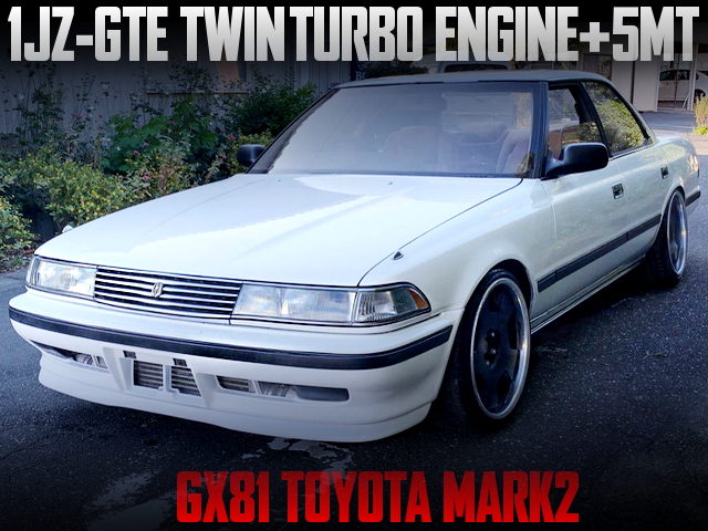 1JZ-GTE TWINTURBO AND 5MT SWAPPED GX81 MARK2
