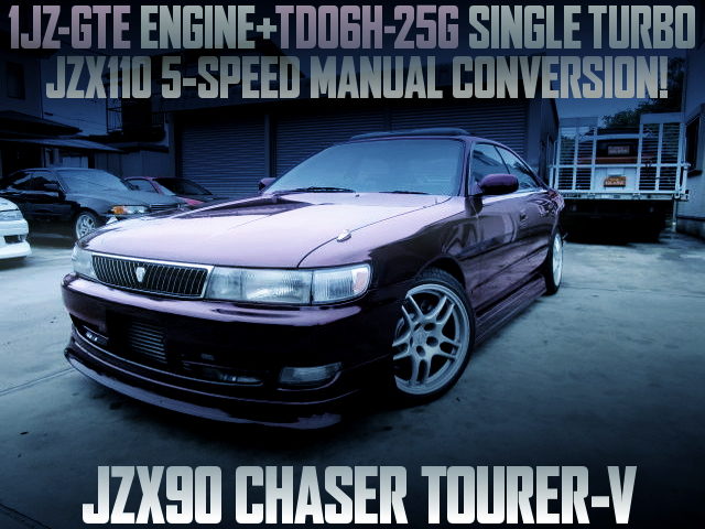 TD06H SINGLE TURBO AND JZX110 5MT WITH JZX90 CHASER TOURER-V MIDNIGHT PURPLE