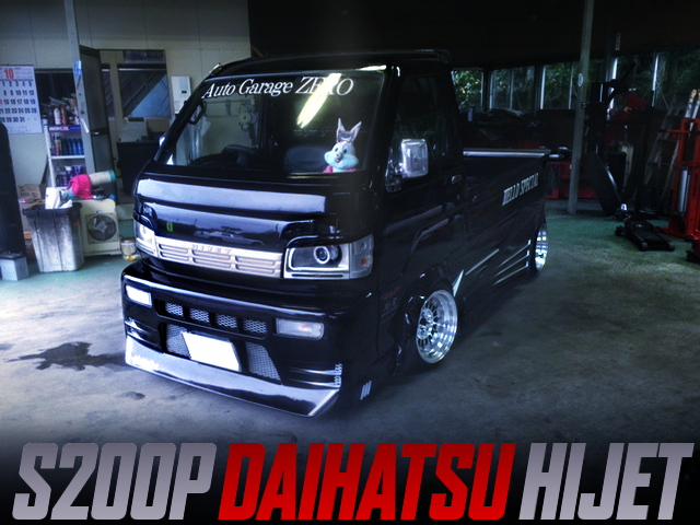 HELLO SPECIAL BODY KIT INSTALLED S200P HIJET WITH BLACK PAINT