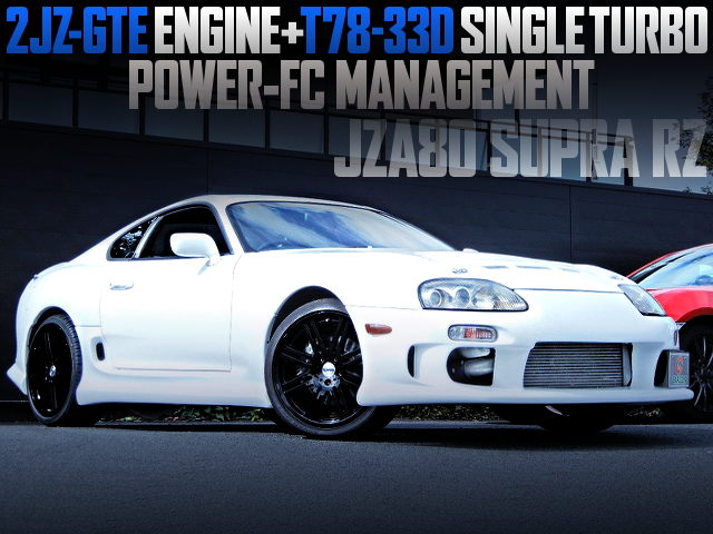 T78-33D SINGLE TURBO AND POWER-FC WITH JZA80 SUPRA RZ