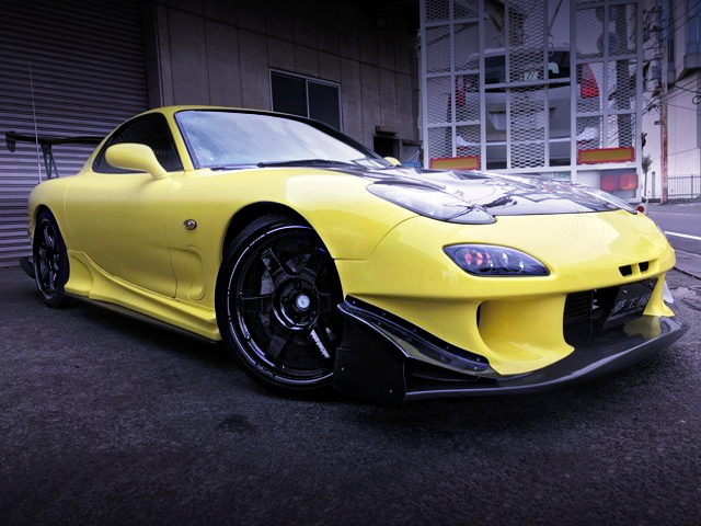 FRONT EXTERIOR OF FD3S RX7 TYPE-RS WITH YELLOW