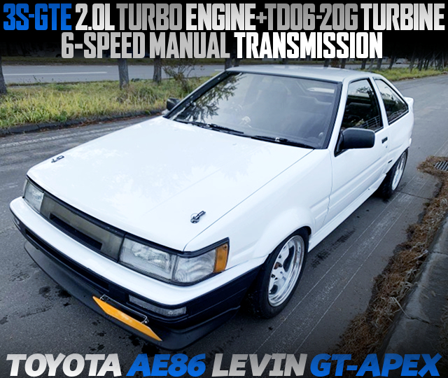 3S-GTE TD06-20G TURBO ENGINE With 6MT SWAPPED TO AE86 LEVIN