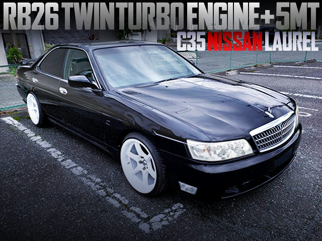 RB26 TWINTURBO SWAPPED C35 LAUREL TO BLACK COLOR