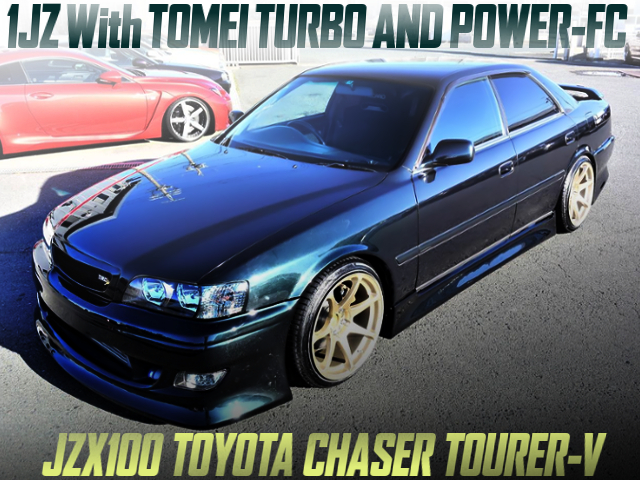 1JZ With TOMEI TURBO AND POWER-FC INTO A JZX100 CHASER TOURER-V DARK GREEN