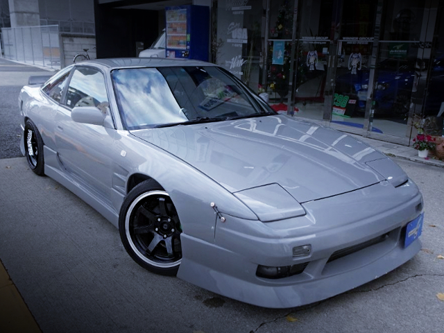 FRONT EXTERIOR OF NISSAN 180SX TYPE-X TO GRAY PAINTED