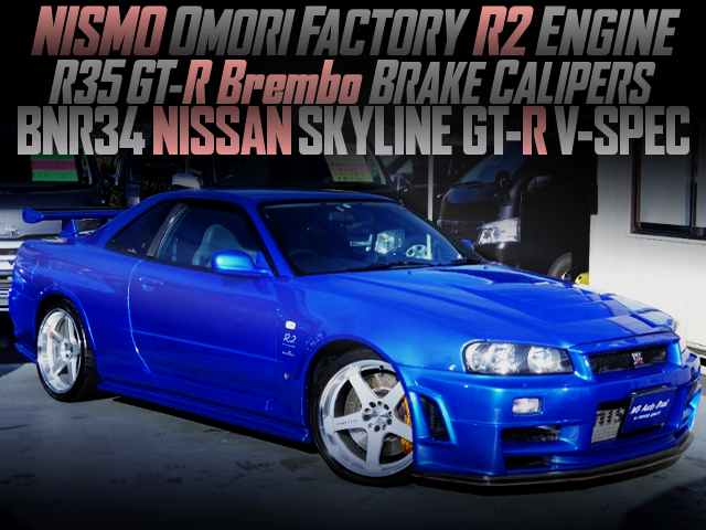 NISMO R2 ENGINE AND R35 Brembo INSTALLED R34 GT-R V-SPEC