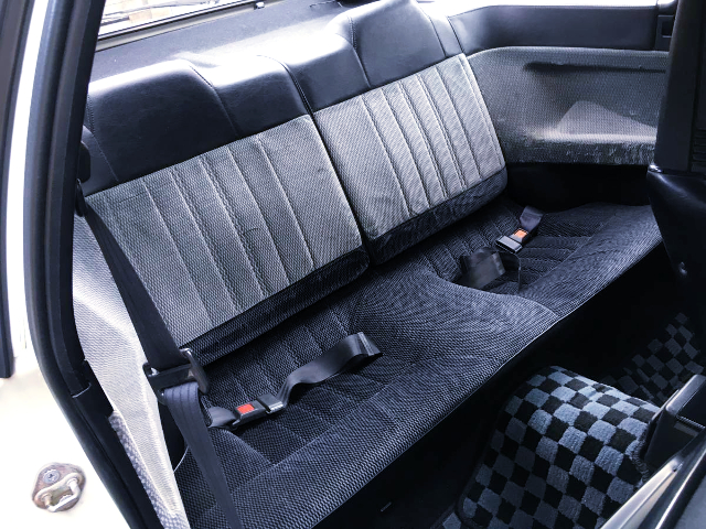 BACK SEAT OF AE86 INTERIOR
