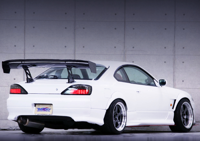 REAR EXTERIOR OF S15 SILVIA DOUBLE WIDEBODY