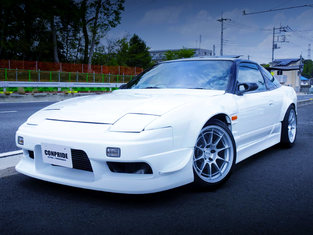 FRONT EXTERIOR OF 180SX TYPE-X TO WHITE COLOR.