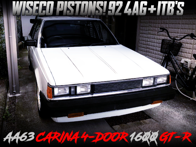 WISECO PISTONS INSTALLED 92 4AG With ITBs INTO AA63 CARINA 4-DOOR GT-R.