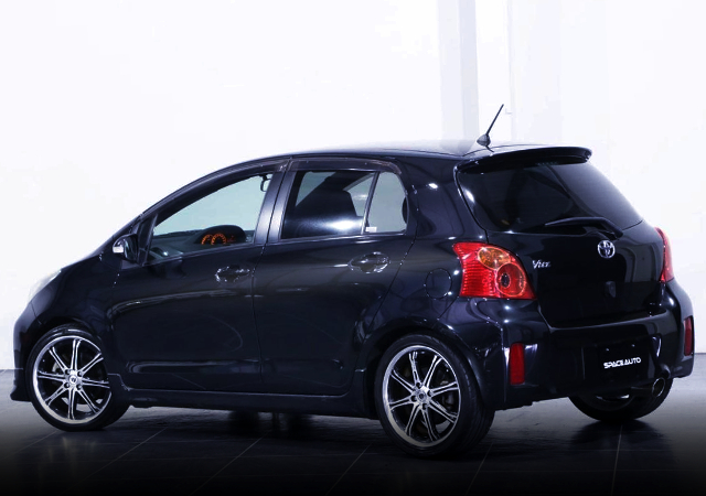 REAR EXTERIOR OF NCP91 VITZ RS.