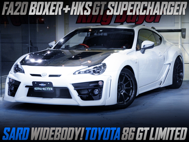 FA20 with HKS SUPERCHARGER INTO TOYOTA 86GT LIMITED SARD WIDEBODY.
