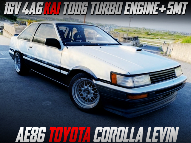 TD06 TURBOCHARGED 16V 4AG With AE86 LEVIN 2-DOOR.