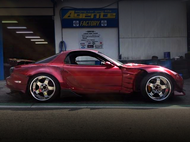 SIDE EXTERIOR OF FD3S RX-7 BN-SPORTS BLS WIDEBODY.