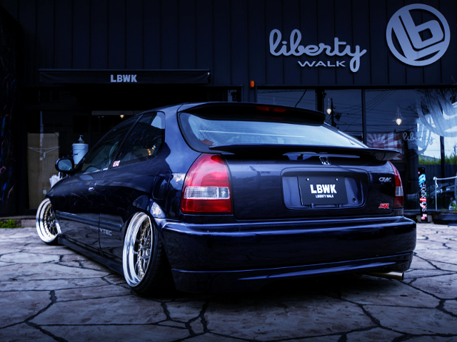 REAR EXTERIOR OF DOMANI FRONT END TO EK4 CIVIC SIR.