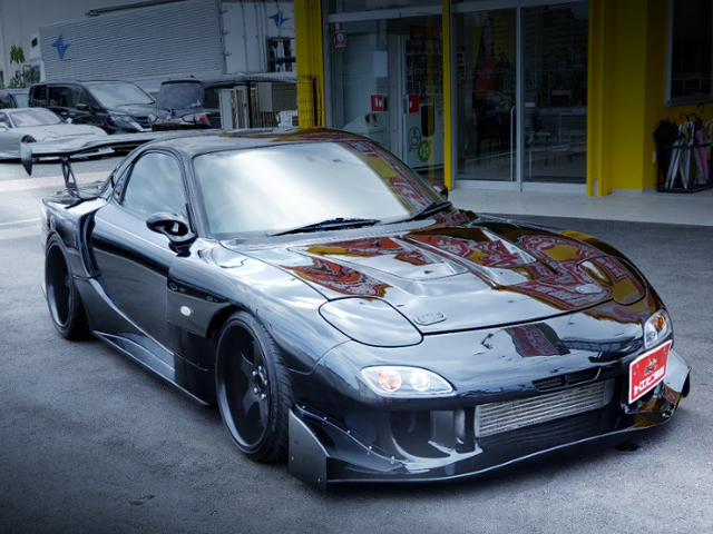 FRONT EXTERIOR OF FD3S RX-7 TYPE-RB S-PACKAGE WIDEBODY.