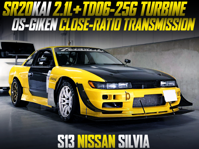 SR20 2100cc TD06-25G AND CLOSE RATIO GEARBOX INTO S13 SILVIA YELLOW.