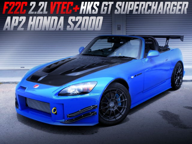 F22C with HKS GT SUPERCHARGER INTO AP2 S2000.
