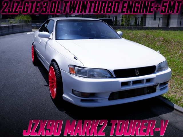 2JZ-GTE TWINTURBO SWAP AND 5MT INTO JZX90 MARK2 TOURER-V PEARL WHITE