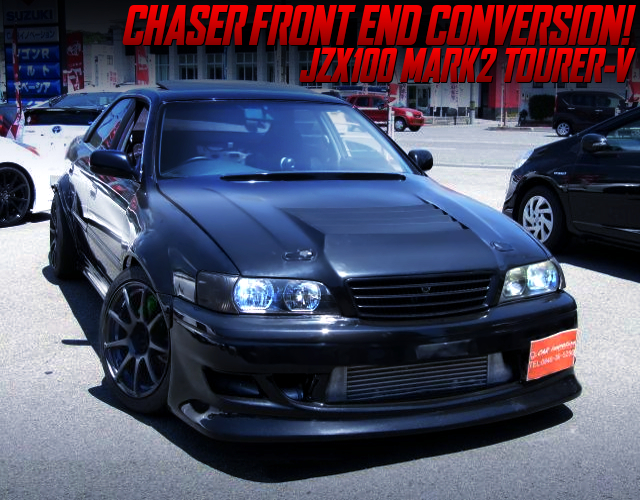 JZX100 CHASER FRONT END CONVERSION ON JZX100 MARK2 BLACK.