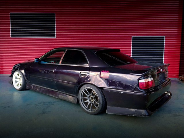 REAR EXTERIOR OF JZX100 CHASER WIDEBODY.