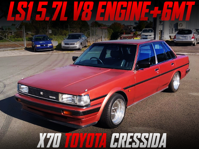 LS1 5700cc V8 And 6MT SWAPPED X70 TOYOTA CRESSIDA RED.
