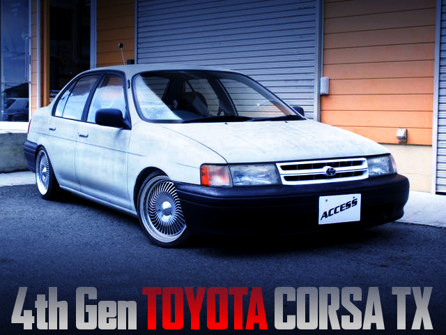 USDM CUSTOMS OF TOYOTA EL41 CORSA SEDAN.