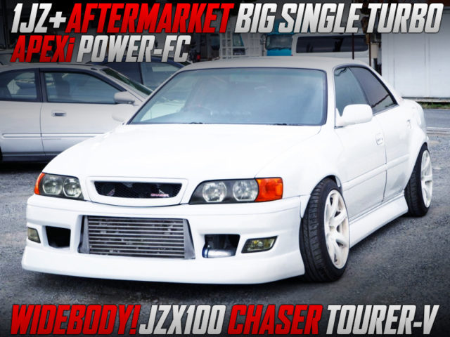 1JZ With AFTERMARKET TURBO And POWER-FC INTO JZX100 CHASER TOURER-V WIDEBODY.