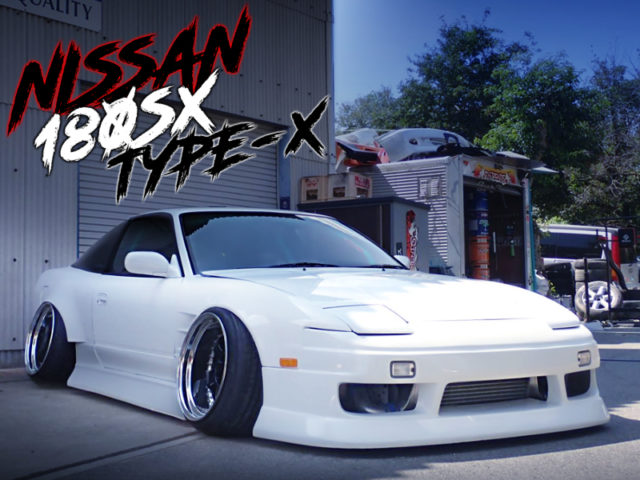 STANCE and WIDEBODY OF 180SX TYPE-X TO WHITE.