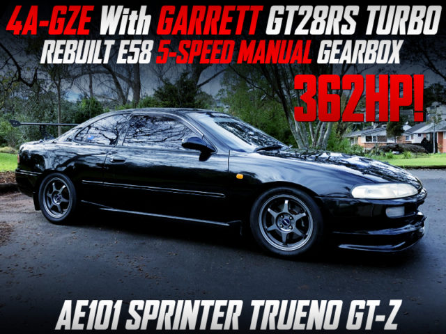 4AGEZ GT28RS TURBO INTO AE101 TRUENO GT-Z TO 362HP.