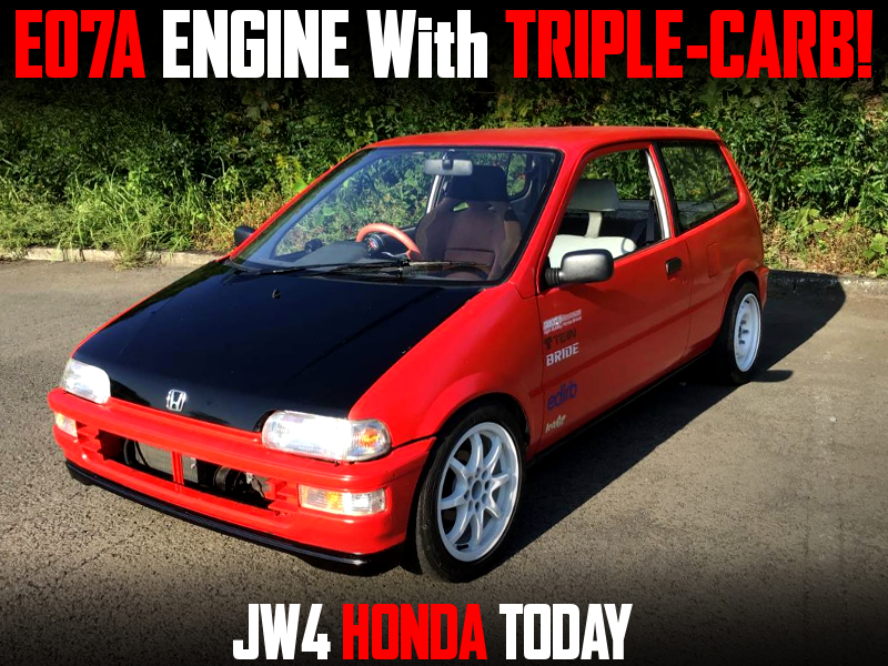 E07A With TRIPLE-CARB INTO JW4 HONDA TODAY.