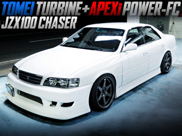 TOMEI TURBINE AND POWER-FC INTO JZX100 CHASER PEARL WHITE.