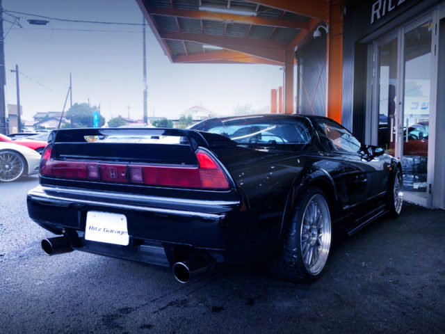 REAR EXTERIOR OF NA1 NSX SUPERCHARGER.