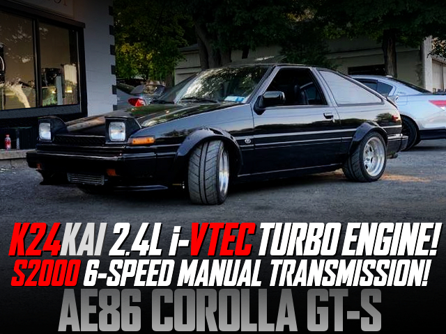 K24 iVTEC TURBO ENGINE And 6MT SWAPPED AE86 COROLLA GTS.