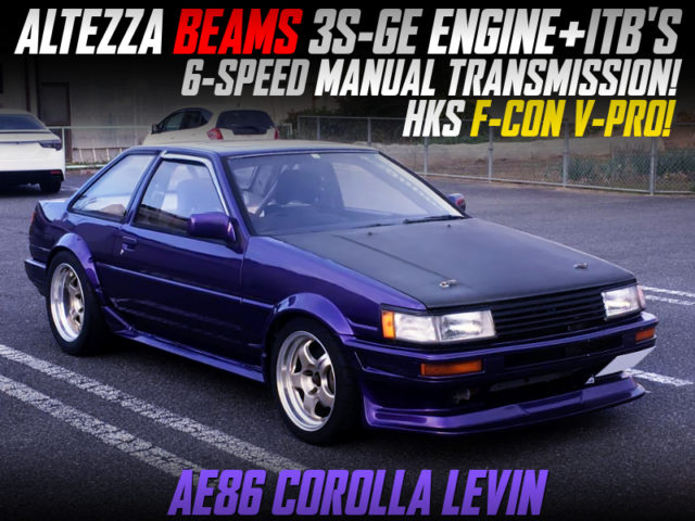 ALTEZZA 3S-GE With ITB And 6MT SWAPPED AE86 LEVIN 2-DOOR.