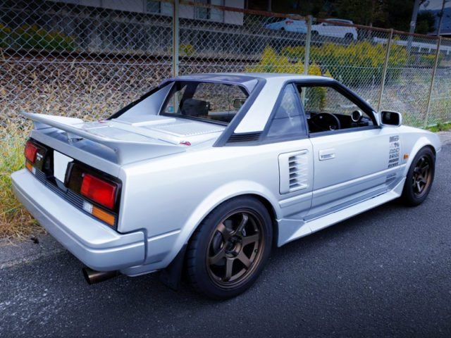 REAR EXTERIOR OF AW11 MR2.