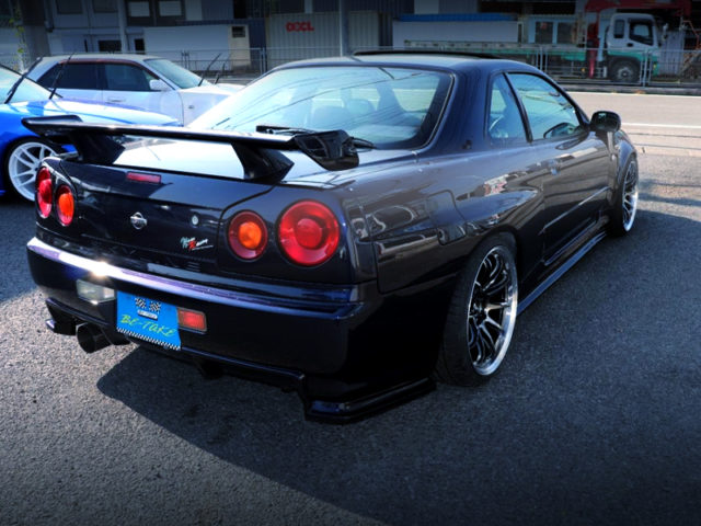 REAR EXTERIOR OF ER34 SKYLINE TO Z-TUNE STYLE WIDEBODY.