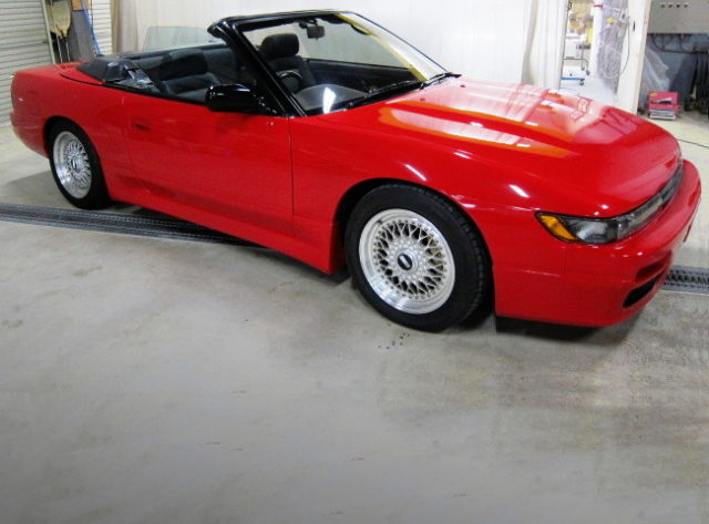 FRONT EXTERIOR OF S13 SILVIA CONVERTIBLE TURBO.