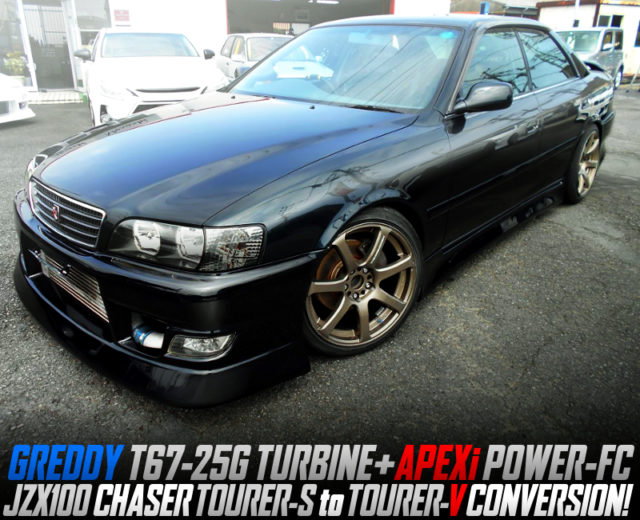 T67-25G TURBO With POWER-FC And 5MT INTO JZX100 CHASER TOURER-S TO TOURER-V CONVERSION.