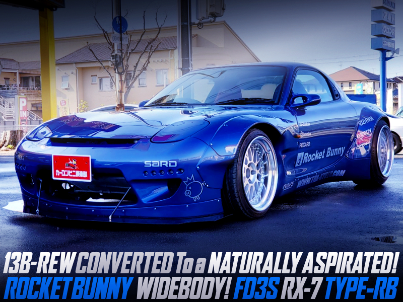 NATURALLY ASPIRATED CONVERT and ROCKETBUNNY BODY KIT With RX-7 TYPE-RB.