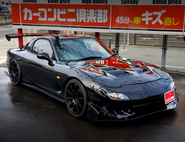 FRONT EXTERIOR OF FD3S RX-7 TO BLACK COLOR.