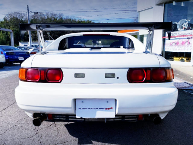 REAR EXTERIOR OF SW20 MR2.