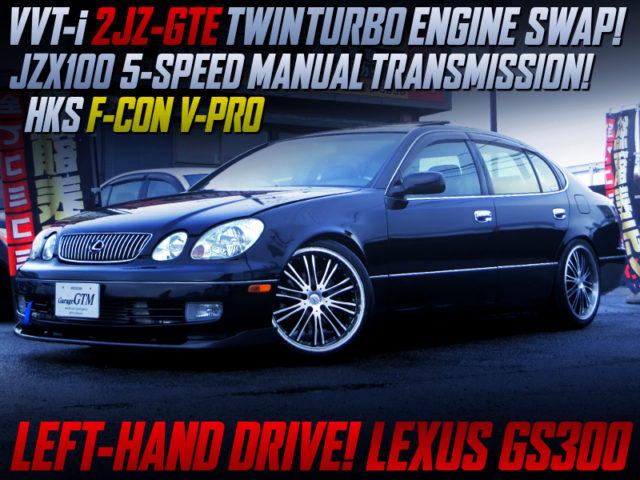 2JZ-GTE TWIN TURBO and 5MT SWAPPED JZS160 LEXUS GS300. 
